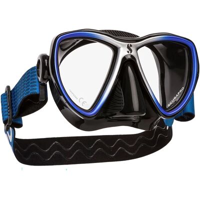 Masque de plongée Synergy Mini de Scubapro - Bleu et Argent - Publicité Masque de plongée Synergy Mini de Scubapro - Bleu et Argent - Publicité