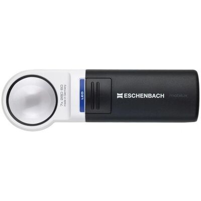 Eschenbach 151110 Handlupe mit LED-Beleuchtung - 10x, Ø 35mm, Anthrazit/Alpinweiß - Lupe Eschenbach 151110 Handlupe mit LED-Beleuchtung - 10x, Ø 35mm, Anthrazit/Alpinweiß - Lupe