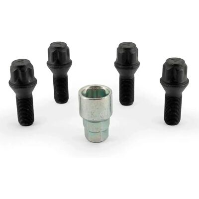 H&R Felglocks - M14x1.25, Schwarz, Kegelförsedd - 2 Jahre garanti H&R Felglocks - M14x1.25, Schwarz, Kegelförsedd - 2 Jahre garanti