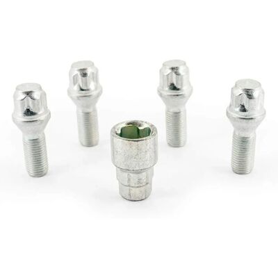 H&R Radschloss-Satz - M14x1.5, 28mm, Konisch - 4 Schrauben H&R Radschloss-Satz - M14x1.5, 28mm, Konisch - 4 Schrauben