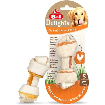 Os à Mâcher au Poulet 8in1 pour Chiens Petits - Hygiène Dentaire & Durée - Publicité Os à Mâcher au Poulet 8in1 pour Chiens Petits - Hygiène Dentaire & Durée - Publicité