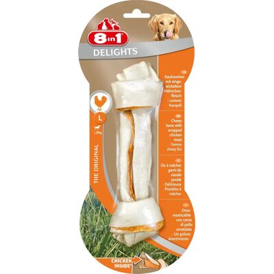 8in1 Delights Friandises pour chiens - Poulet - Grand - 85g - Publicité 8in1 Delights Friandises pour chiens - Poulet - Grand - 85g - Publicité