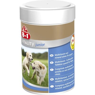 8in1 Vitality Junior Multivitamin kutyáknak - A növekedés és az egészség támogatása 8in1 Vitality Junior Multivitamin kutyáknak - A növekedés és az egészség támogatása