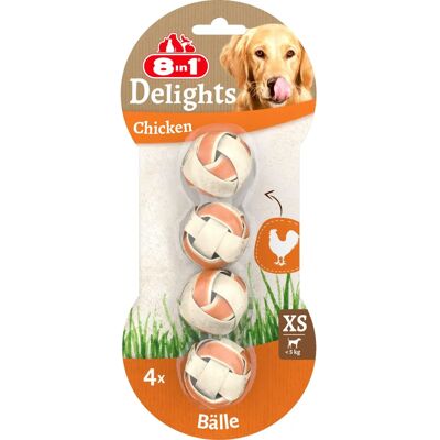 8in1 Delights Boules Masticables à la Viande - Pack Économique: 3 x XS (4 Boules, 36g) - Friandises pour Chiens - Publicité 8in1 Delights Boules Masticables à la Viande - Pack Économique: 3 x XS (4 Boules, 36g) - Friandises pour Chiens - Publicité