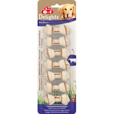 8in1 Os de Boeuf XS pour Chiens - 84 g - Collations pour chiens - Publicité 8in1 Os de Boeuf XS pour Chiens - 84 g - Collations pour chiens - Publicité