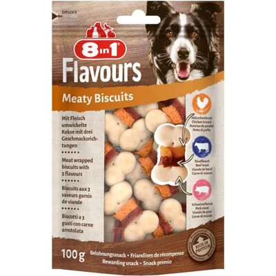 8in1 Hundsnacks - Kyckling, anka, nötköttsmaker - Återförslutbar förpackning 8in1 Hundsnacks - Kyckling, anka, nötköttsmaker - Återförslutbar förpackning