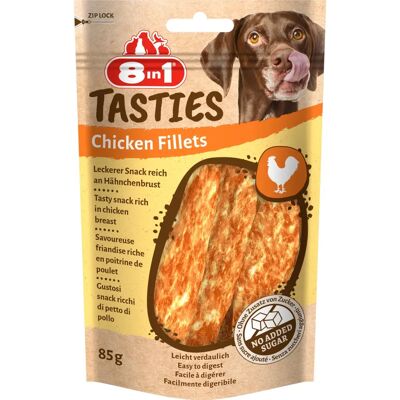 8in1 Tasties Kurczak - Filety z kurczaka, 85 g - Przysmaki dla psów 8in1 Tasties Kurczak - Filety z kurczaka, 85 g - Przysmaki dla psów