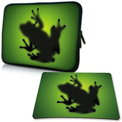 Funda para portátil PEDEA - Negro, Verde - 10.1" Sleeve - Funda para laptop Funda para portátil PEDEA - Negro, Verde - 10.1" Sleeve - Funda para laptop