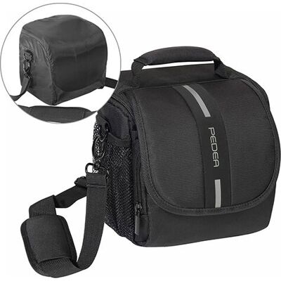 PEDEA 65060306 Camera Tas - Compact Zwart Grijs PEDEA 65060306 Camera Tas - Compact Zwart Grijs