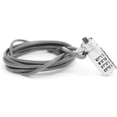 Pedea 66030011 - Lucchetto per laptop con cavo in acciaio Pedea 66030011 - Lucchetto per laptop con cavo in acciaio