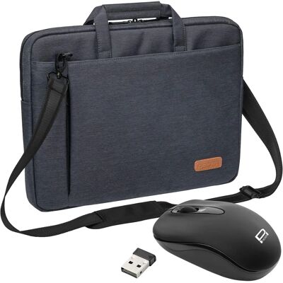 Pedea Graue Notebooktasche - 15.6 Zoll - Stoßfest, Wasserabweisend - Notebook & Maus Pedea Graue Notebooktasche - 15.6 Zoll - Stoßfest, Wasserabweisend - Notebook & Maus