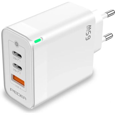 PEDEA Triple 65W GaN Ladegerät - Schnelles Laden für Smartphones PEDEA Triple 65W GaN Ladegerät - Schnelles Laden für Smartphones