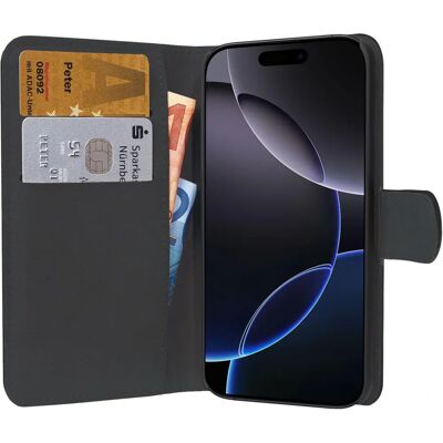 PEDEA Hülle Schwarz - iPhone 16 Pro Max, 17,5 cm (6,9") Geldbörse PEDEA Hülle Schwarz - iPhone 16 Pro Max, 17,5 cm (6,9") Geldbörse