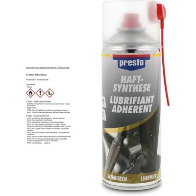 Presto Haftsynthese - 400ml - Εξαερωμένο λιπαντικό Presto Haftsynthese - 400ml - Εξαερωμένο λιπαντικό