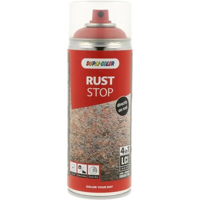 Dupli-Color Rust Stop 4-in-1 Spray - Roestwerend, RAL 3000 Dupli-Color Rust Stop 4-in-1 Spray - Roestwerend, RAL 3000