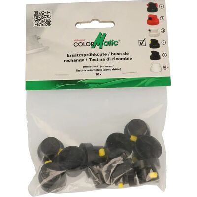 COLORMATIC 379406 Spuitkop - Zwart-Geel - Spray Head COLORMATIC 379406 Spuitkop - Zwart-Geel - Spray Head