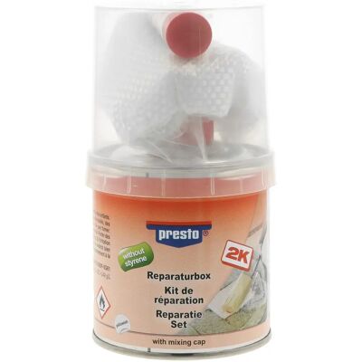 Zestaw naprawczy poliesterowy Presto - 250 g - Masa do metalu, drewna, betonu Zestaw naprawczy poliesterowy Presto - 250 g - Masa do metalu, drewna, betonu