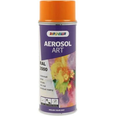 DUPLI-COLOR - Aerosol Art RAL 2000 Gelborange - Seidenmatt - Aerosol paint - Publicité DUPLI-COLOR - Aerosol Art RAL 2000 Gelborange - Seidenmatt - Aerosol paint - Publicité