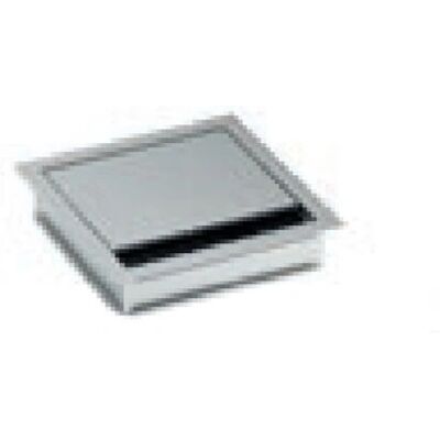 Bachmann Modèle 930.310 - Passe-câbles carré pour bureau - Gris - Publicité Bachmann Modèle 930.310 - Passe-câbles carré pour bureau - Gris - Publicité
