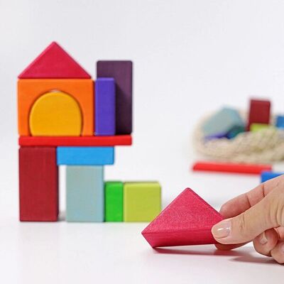 Grimms 10130 Holzbausteine Spielset - Bunte 30 Teile - Holzspielzeug Grimms 10130 Holzbausteine Spielset - Bunte 30 Teile - Holzspielzeug