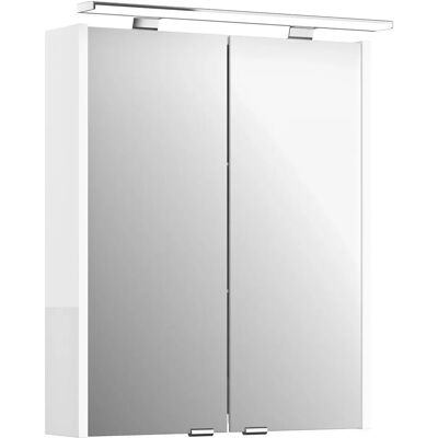 Armoire à glace Artiqua 812E4560 600mm Blanc Brillant - Éclairage LED - Publicité Armoire à glace Artiqua 812E4560 600mm Blanc Brillant - Éclairage LED - Publicité