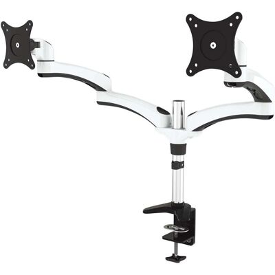 Support moniteur Jenimage ME230TK - 2 écrans 27" Noir/Blanc - Publicité Support moniteur Jenimage ME230TK - 2 écrans 27" Noir/Blanc - Publicité