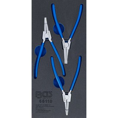 BGS Technic - Lock Ring Pliers Set for Drive Shafts - Tool Tray BGS Technic - Lock Ring Pliers Set for Drive Shafts - Tool Tray
