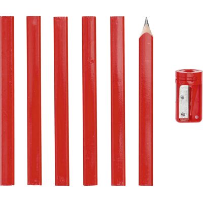 Ensemble de 7 crayons de charpentier - Crayons Ensemble de 7 crayons de charpentier - Crayons