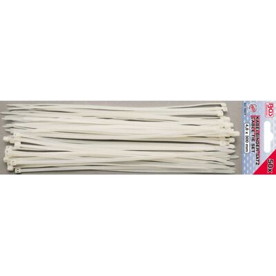 BGS TECHNIC 80876 Colliers pour câbles blancs 50 pcs - Colliers - Publicité BGS TECHNIC 80876 Colliers pour câbles blancs 50 pcs - Colliers - Publicité