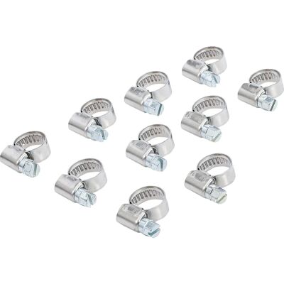 BGS TECHNIC - Torção de mangueira, 8 x 12 mm, Aço inoxidável - 10 pcs BGS TECHNIC - Torção de mangueira, 8 x 12 mm, Aço inoxidável - 10 pcs