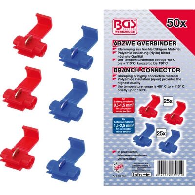 Ensemble de serre-câbles BGS technic - Conductif, 50 pcs. Publicité Ensemble de serre-câbles BGS technic - Conductif, 50 pcs. Publicité