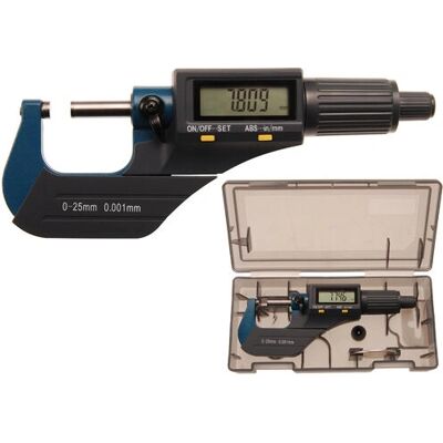 BGS technic 8427 Mikrometer - Mätintervall 0-25mm BGS technic 8427 Mikrometer - Mätintervall 0-25mm