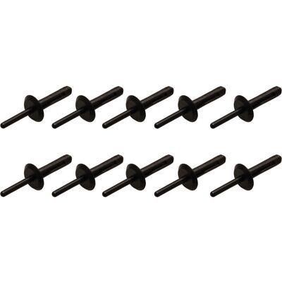 Accessorio per rivetti BGS TECHNIC BGS 8463-4 - Rivetti in plastica, nero, 10 pezzi Accessorio per rivetti BGS TECHNIC BGS 8463-4 - Rivetti in plastica, nero, 10 pezzi