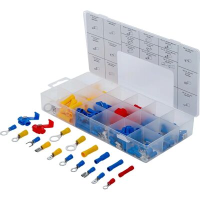 Set de 160 Conectores Eléctricos BGS technic - Versátil y Seguro Set de 160 Conectores Eléctricos BGS technic - Versátil y Seguro