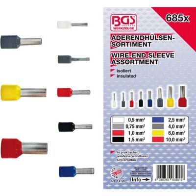 BGS TECHNIC 14120 elektrische Anschlüsse - Isolierte Kabelhülsen BGS TECHNIC 14120 elektrische Anschlüsse - Isolierte Kabelhülsen