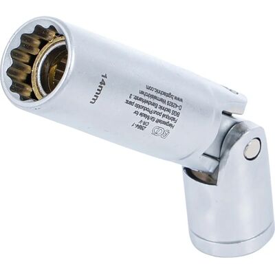 BGS TECHNIC - 2984-1 Douille et insert pour bougie - 10mm, 14mm, finition chromée - Publicité BGS TECHNIC - 2984-1 Douille et insert pour bougie - 10mm, 14mm, finition chromée - Publicité
