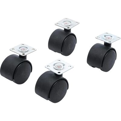 KRAFTMANN Modèle 80332 Roulettes Doubles Pivotantes - Roulettes - Publicité KRAFTMANN Modèle 80332 Roulettes Doubles Pivotantes - Roulettes - Publicité