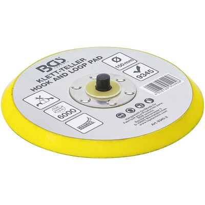 BGS TECHNIC Klettscheibe - Ø 150 mm - M8 x 1,25 Gewinde BGS TECHNIC Klettscheibe - Ø 150 mm - M8 x 1,25 Gewinde