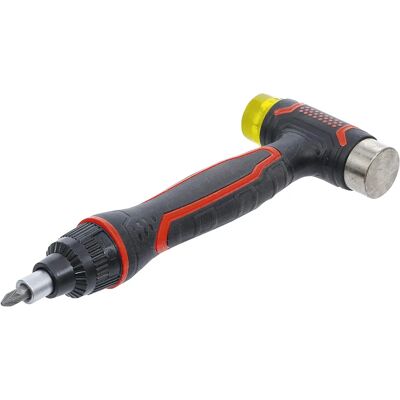 Wydłużony młotek BGS TECHNIC - Wymienne głowice, Odwracalny ratchet, 3-w-1 Wydłużony młotek BGS TECHNIC - Wymienne głowice, Odwracalny ratchet, 3-w-1