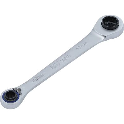 BGS TECHNIC Doppel-Ratschen-Ringschlüssel-Set - 10x12, 14x17 mm BGS TECHNIC Doppel-Ratschen-Ringschlüssel-Set - 10x12, 14x17 mm