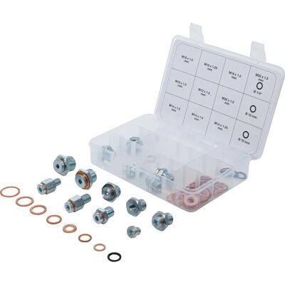 BGS TECHNIC Kit de réparation de bouchon de vidange - 63 pièces - Publicité BGS TECHNIC Kit de réparation de bouchon de vidange - 63 pièces - Publicité