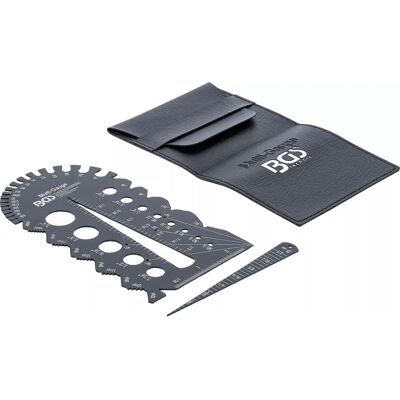 BGS technic Plantilla de roscas y medidor de paso de tornillos - M3-M20, 0.5-13 mm BGS technic Plantilla de roscas y medidor de paso de tornillos - M3-M20, 0.5-13 mm