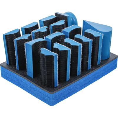 BGS TECHNIC Schuurblok Set - 14 Vormen voor Oppervlakteafwerking BGS TECHNIC Schuurblok Set - 14 Vormen voor Oppervlakteafwerking