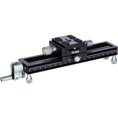 Rollei Macro Rail - Adjustable, Compatible with Tripods & Tables - Macro Photography Accessory Rollei Macro Rail - Adjustable, Compatible with Tripods & Tables - Macro Photography Accessory