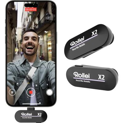 Rollei Hear:Me Wireless Mobile X2 - Microphone Rollei Hear:Me Wireless Mobile X2 - Microphone