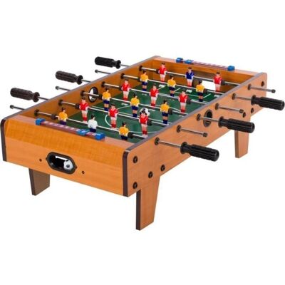 Games Planet Mini Focikapuasztal - 70x37cm, 22 figura, Csúszásmentes, Gyors Összeszerelés, Könnyű, Világos Fa Games Planet Mini Focikapuasztal - 70x37cm, 22 figura, Csúszásmentes, Gyors Összeszerelés, Könnyű, Világos Fa