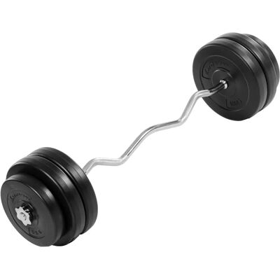 Ensemble de Poids Movit 55 kg - Barre avec Disques, Silencieuse, Antidérapante - Publicité Ensemble de Poids Movit 55 kg - Barre avec Disques, Silencieuse, Antidérapante - Publicité