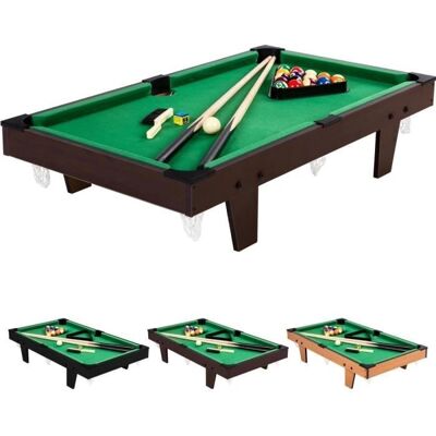 GAMES PLANET Mini biliárdasztal - Sötét barna - Kompakt és hordozható GAMES PLANET Mini biliárdasztal - Sötét barna - Kompakt és hordozható