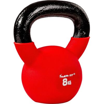 MOVIT 8kg Gusseisen Neopren Kettlebell - Kraft- & Herz-Kreislauf-Training MOVIT 8kg Gusseisen Neopren Kettlebell - Kraft- & Herz-Kreislauf-Training