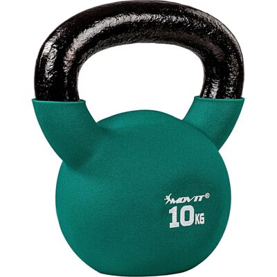 Movit 10kg Gjutjärns Kettlebell - Hållbar, Halkfri, Golvskydd Movit 10kg Gjutjärns Kettlebell - Hållbar, Halkfri, Golvskydd